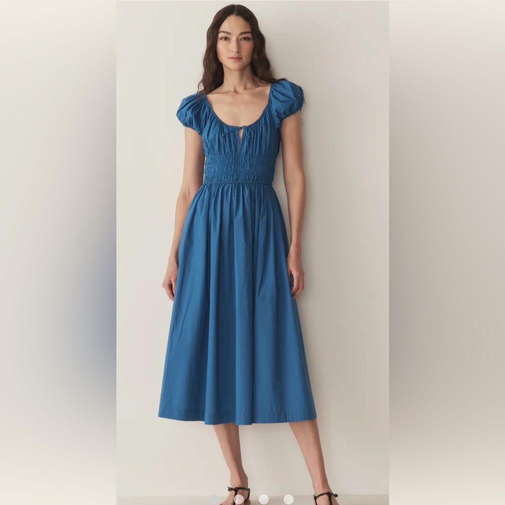 Doen Quinn Dress in Soft Cobalt Blue Size Small Sundress NWT